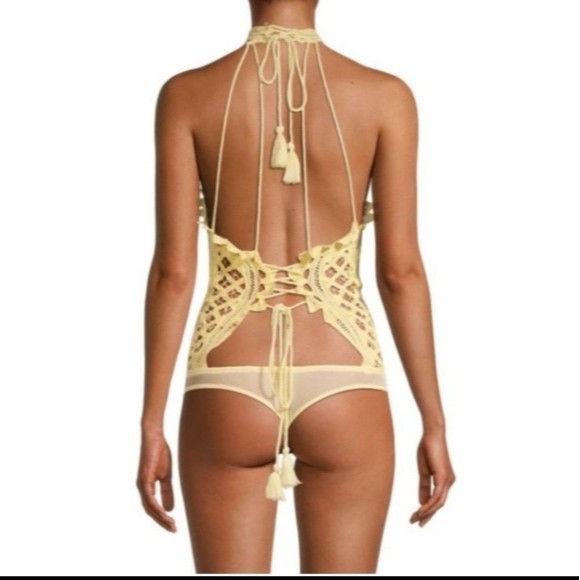 NWT Free People Battenburg Bodysuit- M - Picture 3 of 12
